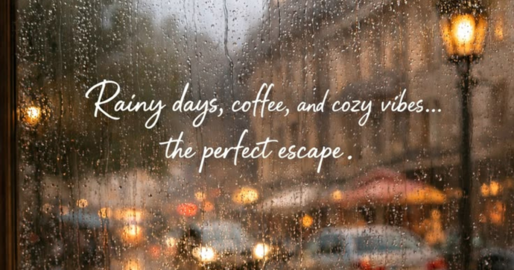 cozy rainy day