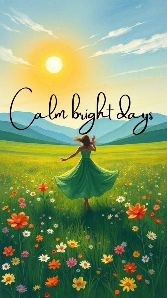 Calm bright days: spring wallpaper iphone aesthetic cute