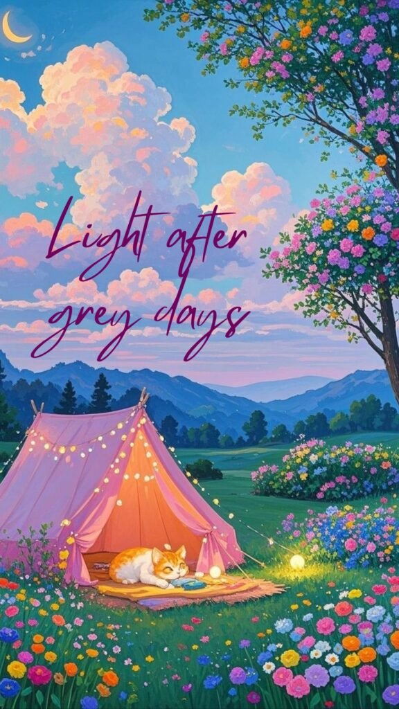 Light after grey days: spring wallpaper iphone 17