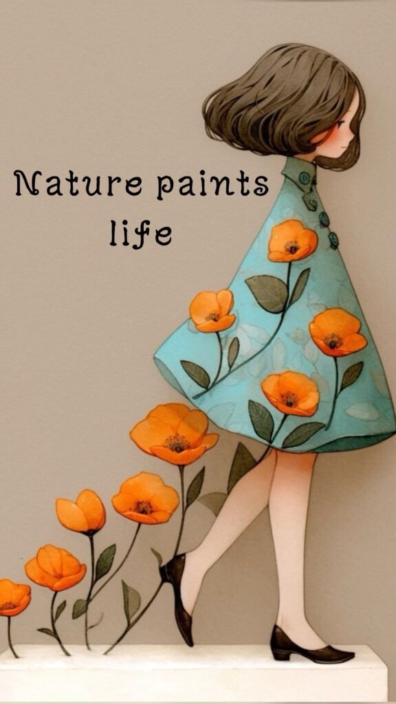 Nature paints life: Aesthetic Spring Wallpapers with Quotes for iPhone