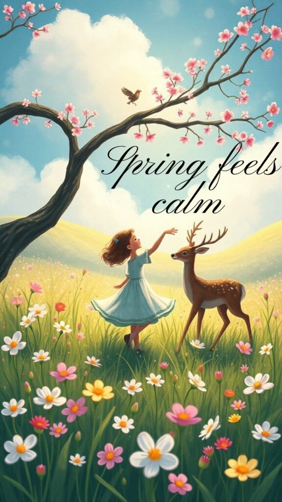 spring feels calm: spring wallpaper aesthetic