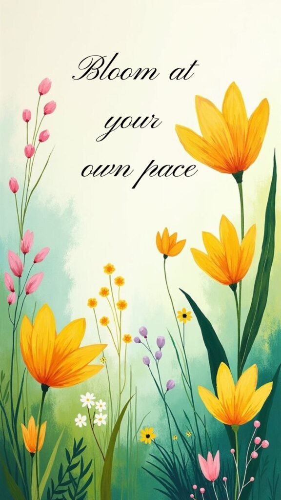 Bloom at your own pace: spring wallpaper aesthetic