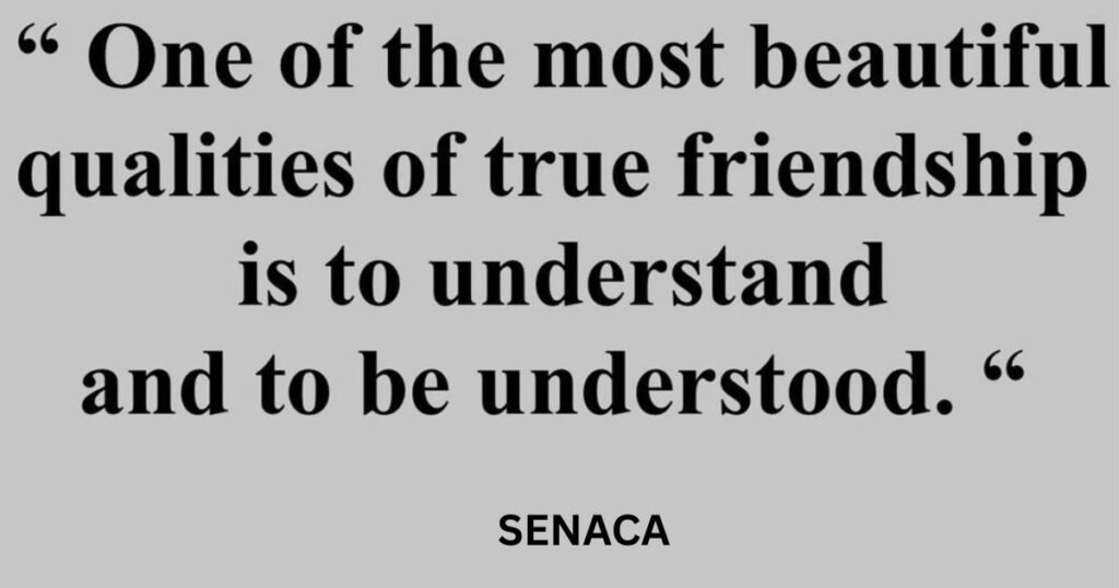 Seneca on Friendship And Human Nature