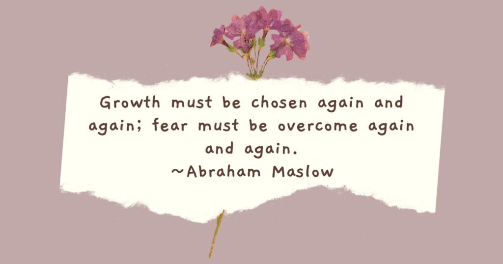 Growth must be chosen again and again