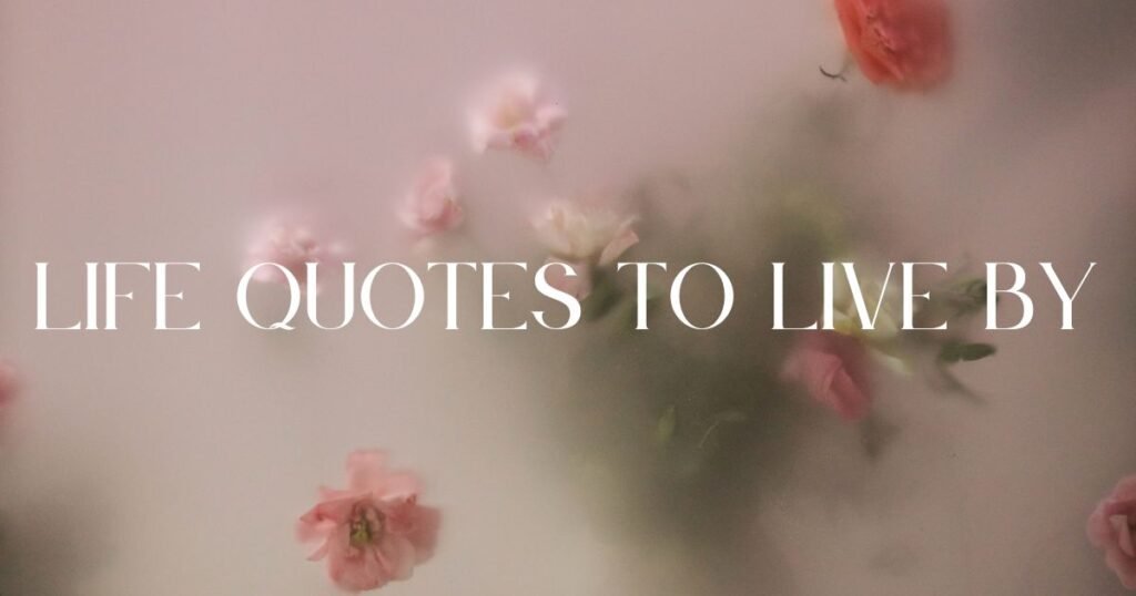 Life quotes to live by