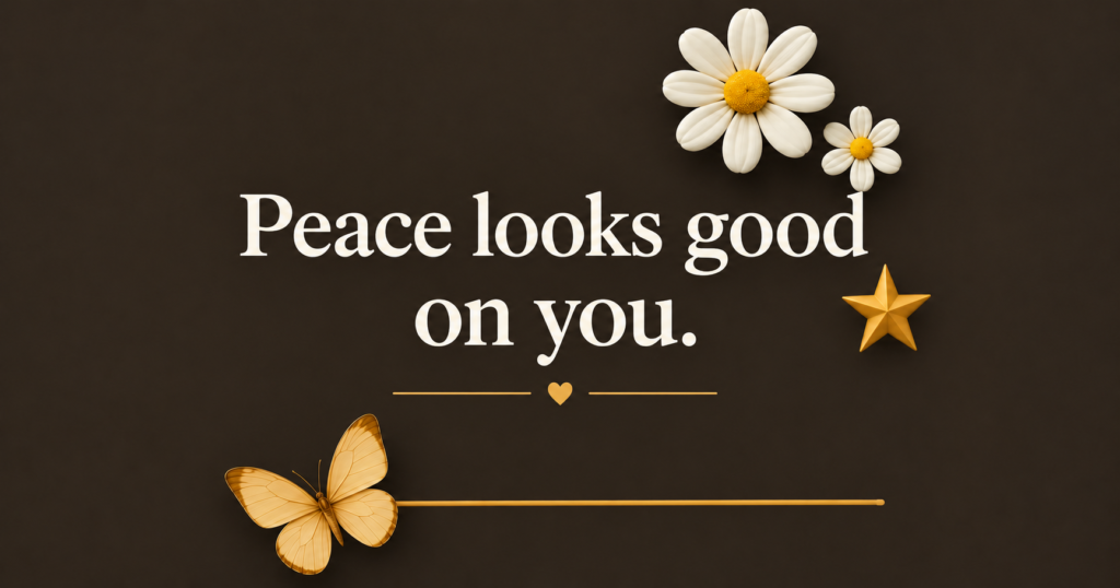 Short Peace Captions for Instagram