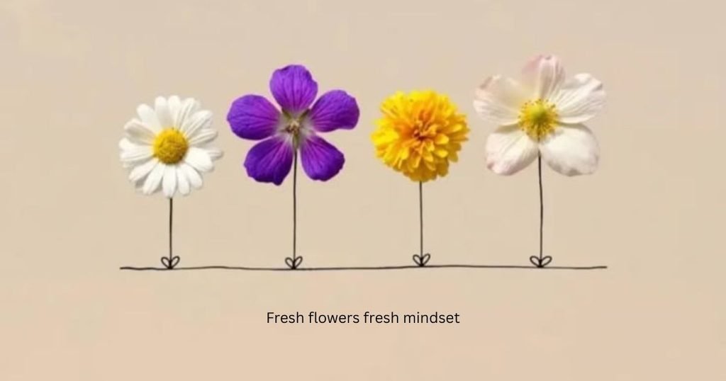 Fresh flowers fresh mindset