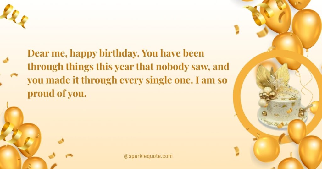 Inspirational Birthday Messages to Myself