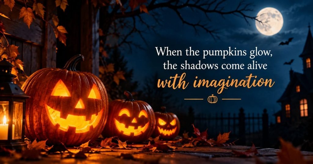 When the pumpkins glow, the shadows come alive with imagination